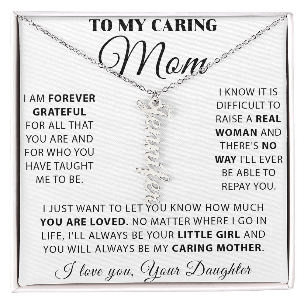 Vertical Personalized Name Necklace