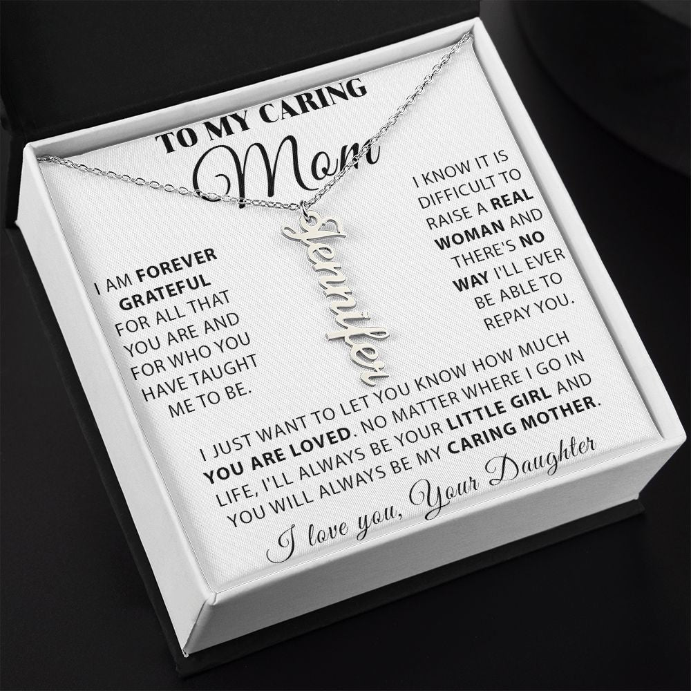 Vertical Personalized Name Necklace