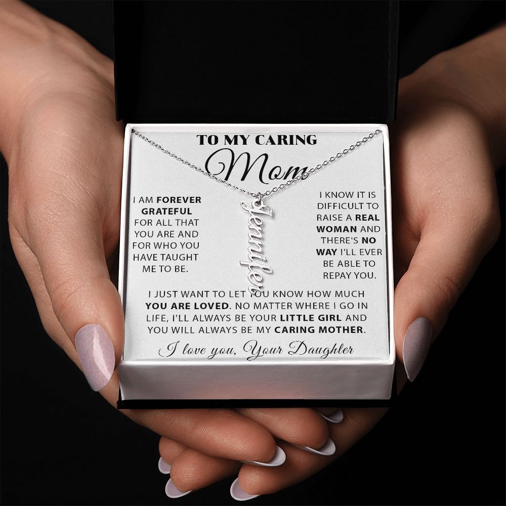 Vertical Personalized Name Necklace