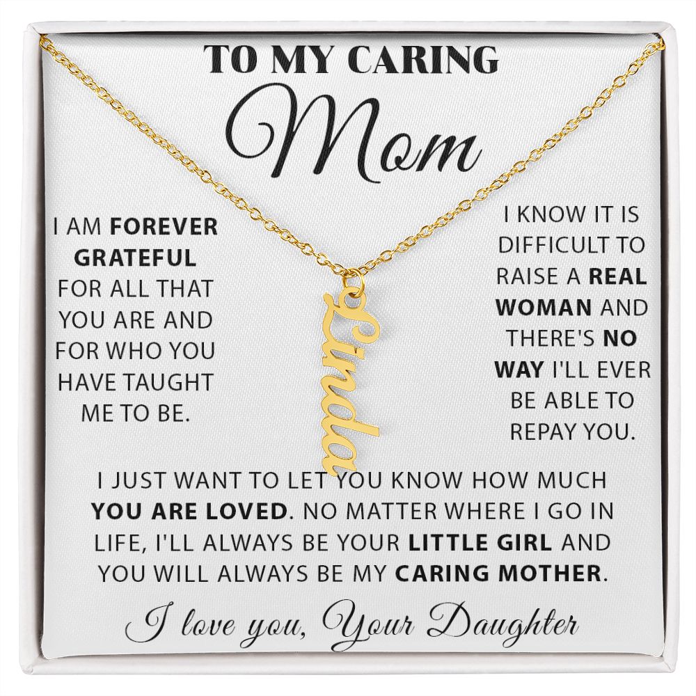 Vertical Personalized Name Necklace