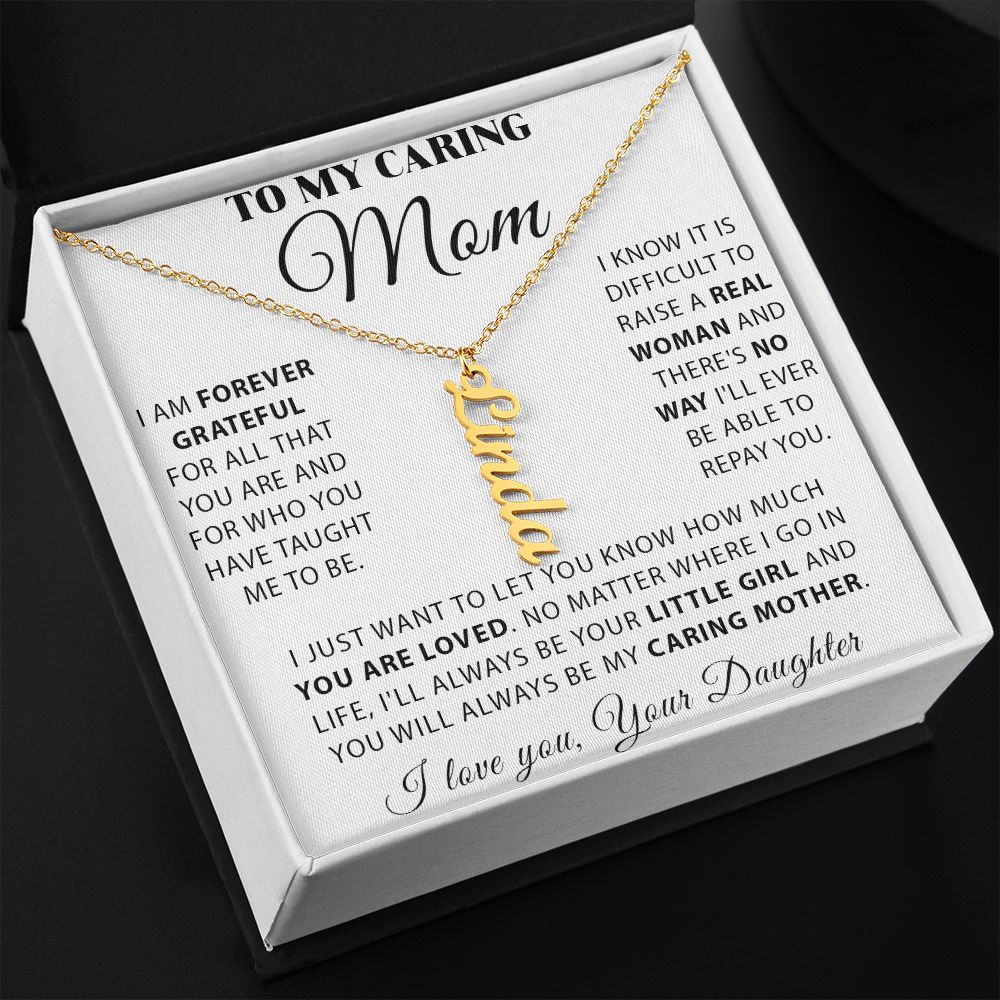 Vertical Personalized Name Necklace