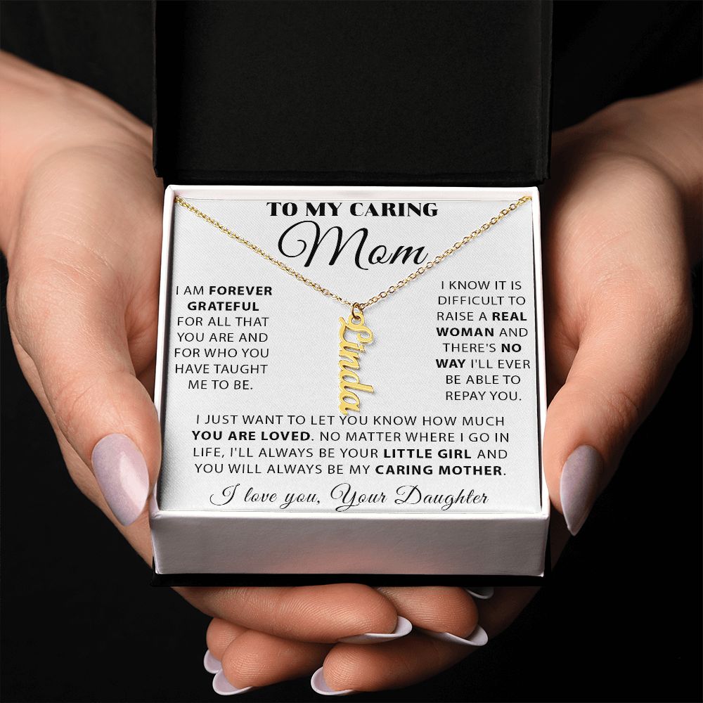 Vertical Personalized Name Necklace