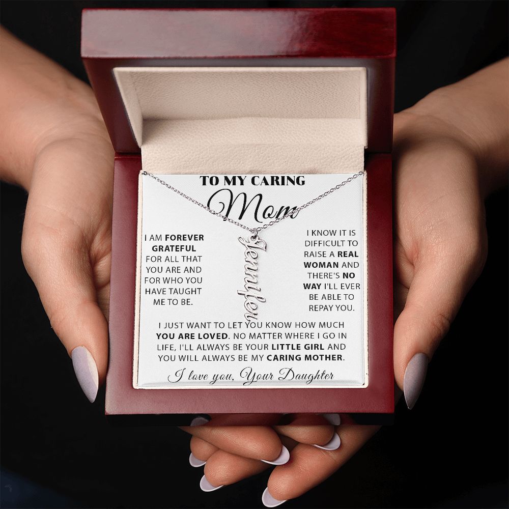 Vertical Personalized Name Necklace