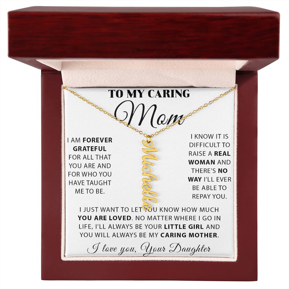 Vertical Personalized Name Necklace