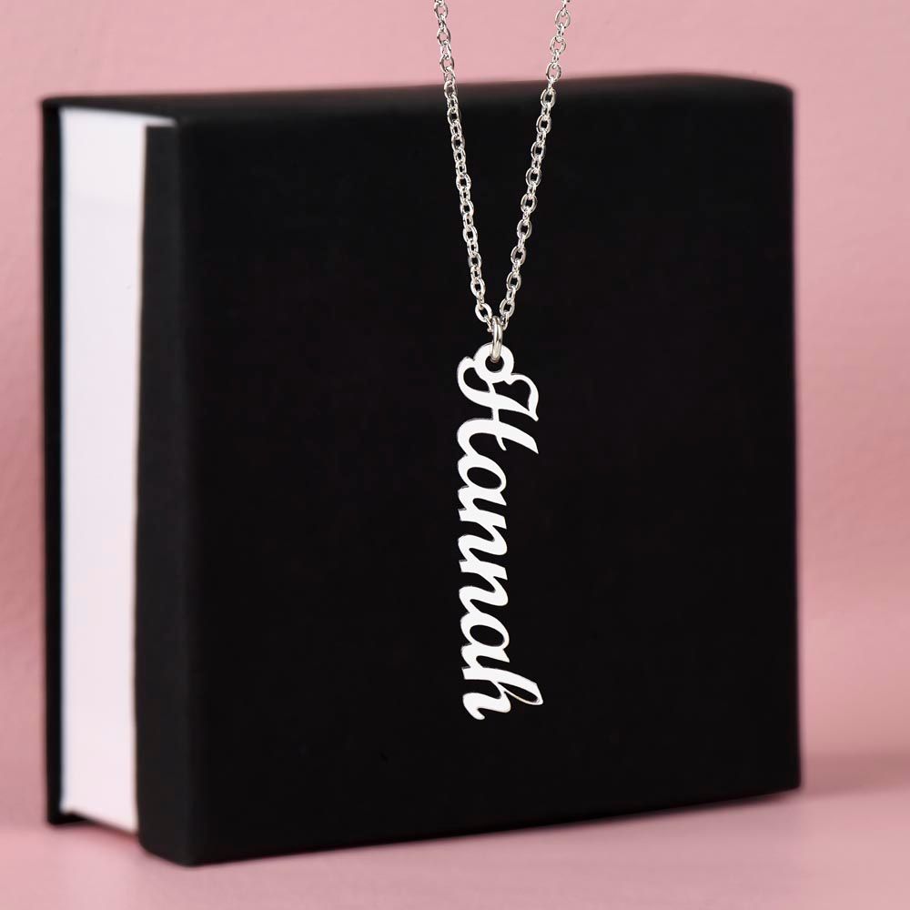 Vertical Customized Name Necklace