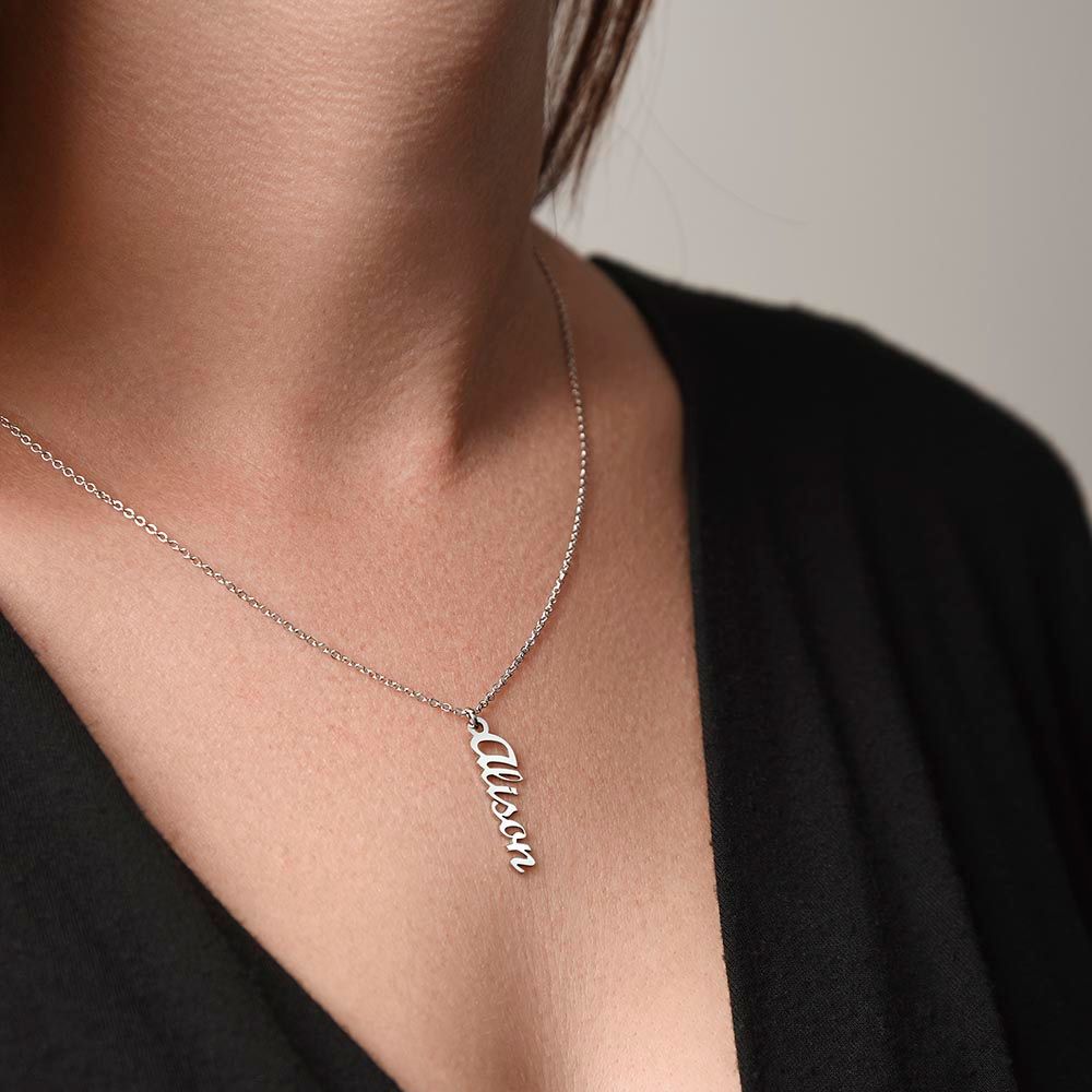 Vertical Customized Name Necklace