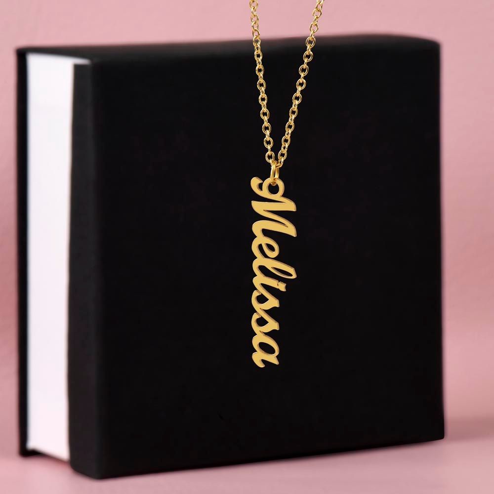 Vertical Customized Name Necklace