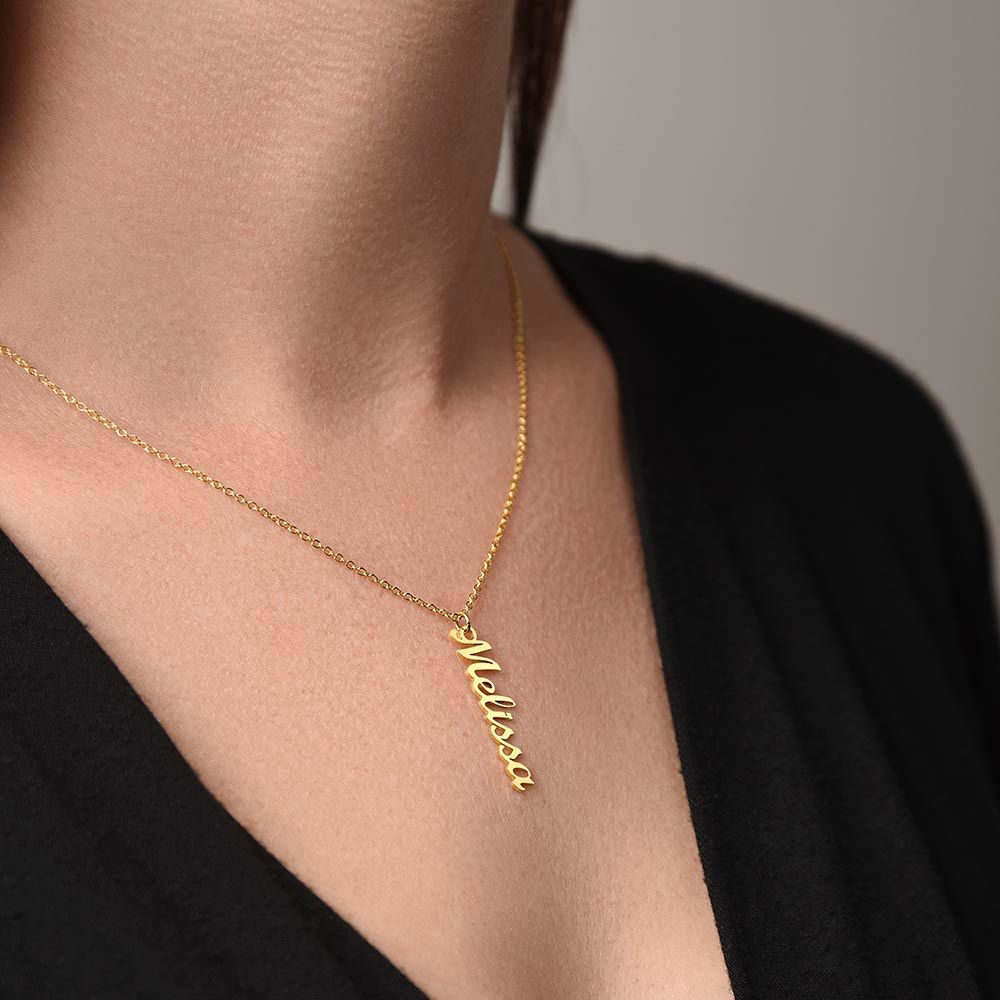 Vertical Customized Name Necklace
