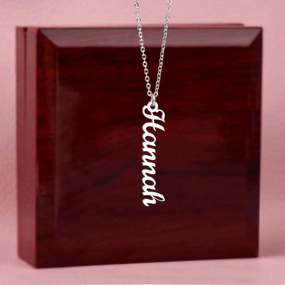 Vertical Customized Name Necklace