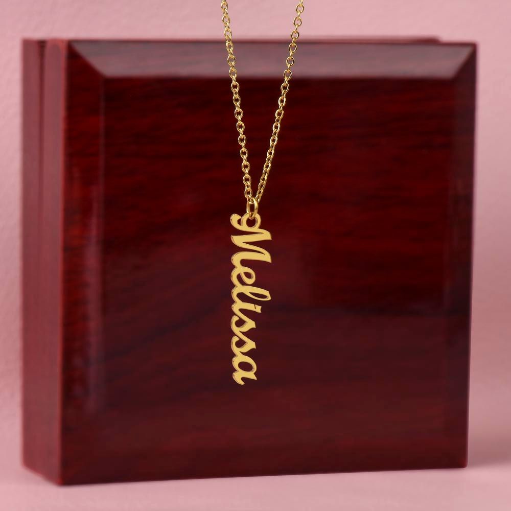 Vertical Customized Name Necklace