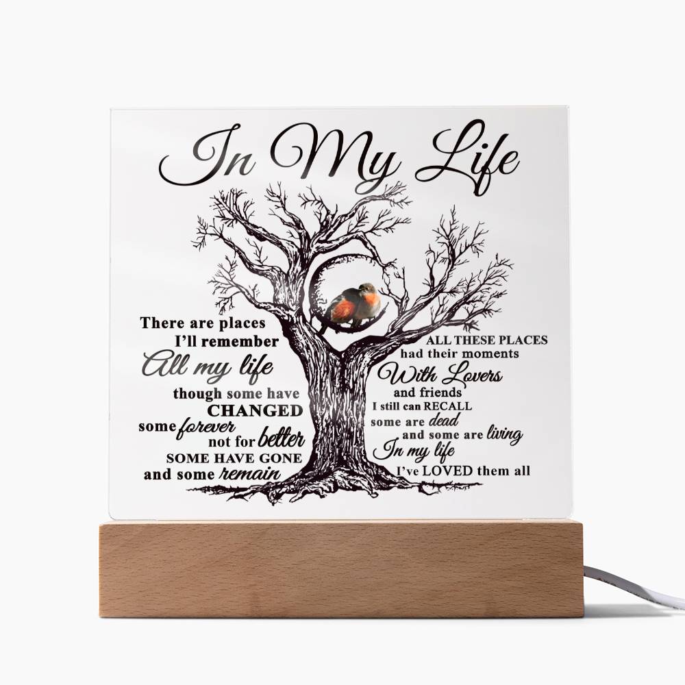 In My Life Acrylic