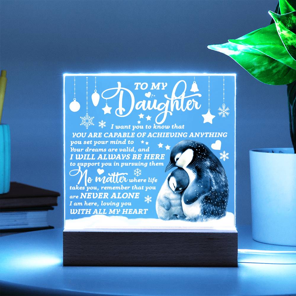 To My Daughter Acrylic plaque