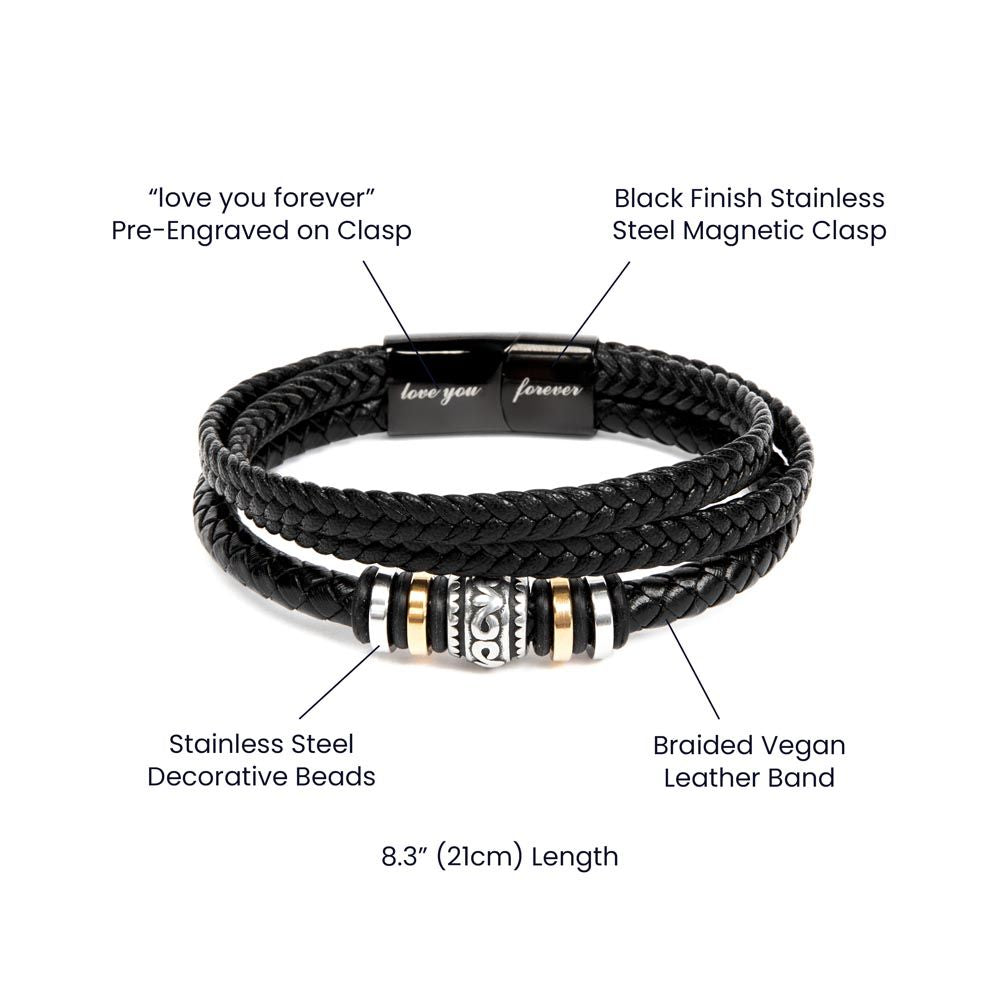 Love You Forever Bracelet for Men