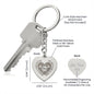 Personalized Heart Keychain for a Firefighter Mom