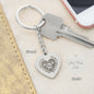 Personalized Heart Keychain for a Firefighter Mom