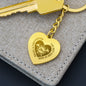 Personalized Heart Keychain for a Firefighter Mom
