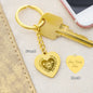 Personalized Heart Keychain for a Firefighter Mom