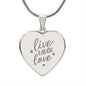 Engraved Live Laugh Love Necklace