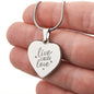 Engraved Live Laugh Love Necklace
