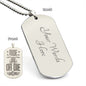 Engraved Dog Tag Necklace