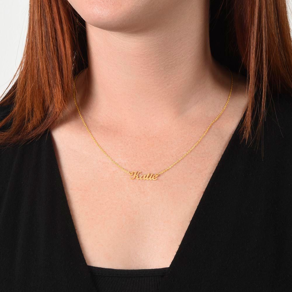 To my Mother custom beautiful name necklace