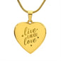 Engraved Live Laugh Love Necklace
