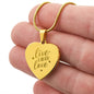 Engraved Live Laugh Love Necklace