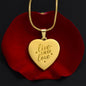 Engraved Live Laugh Love Necklace
