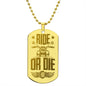 Engraved Dog Tag Necklace
