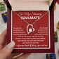 To My Stunning Soulmate Message Card with Necklace Gift Box