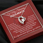To My Stunning Soulmate Message Card with Necklace Gift Box
