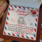 Message Card Jewelry Gift Box with Forever Love Necklace for my Beautiful Soulmate