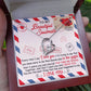 Message Card Jewelry Gift Box with Forever Love Necklace for my Beautiful Soulmate