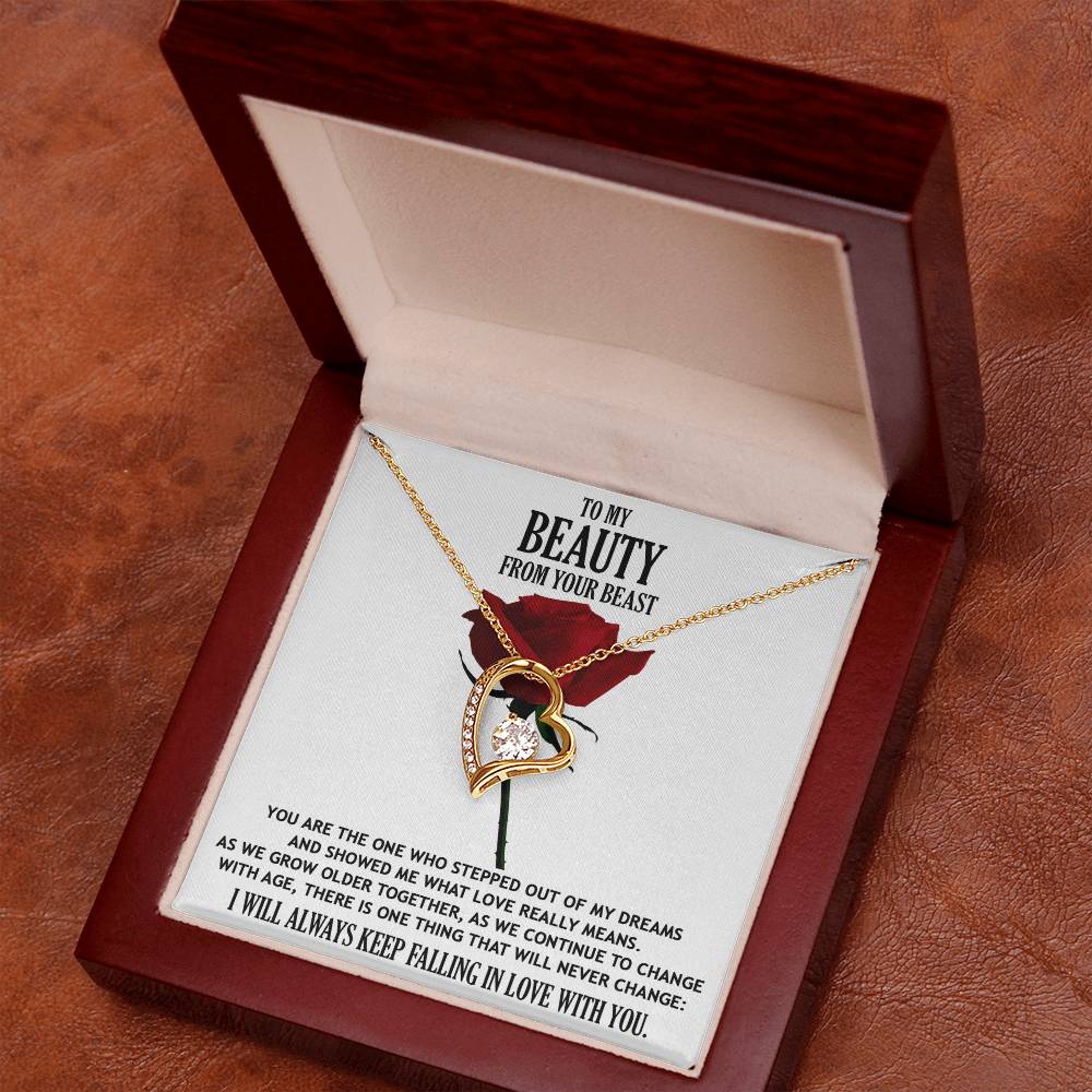 To My Beauty from your Beast Message Card Gift