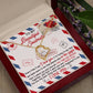 Message Card Jewelry Gift Box with Forever Love Necklace for my Beautiful Soulmate
