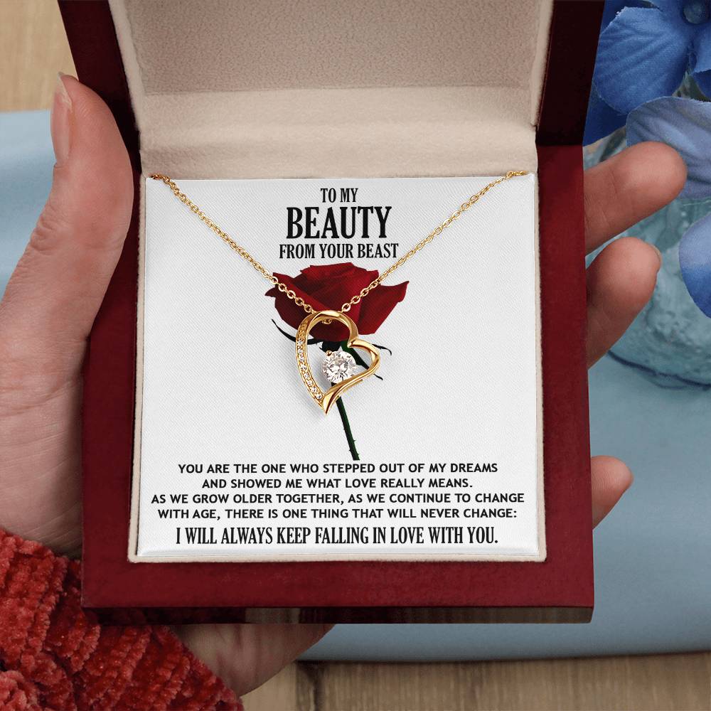 To My Beauty from your Beast Message Card Gift