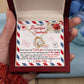 Message Card Jewelry Gift Box with Forever Love Necklace for my Beautiful Soulmate