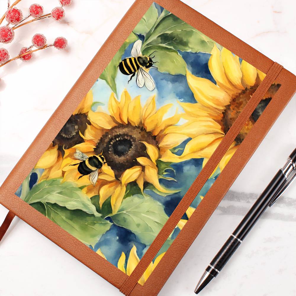 Sunflowers & Bees Journal cover