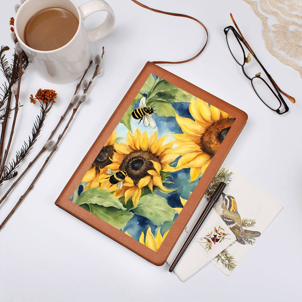 Sunflowers & Bees Journal cover