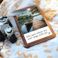 "The Spot where my soul sings with joy" leather cover journal