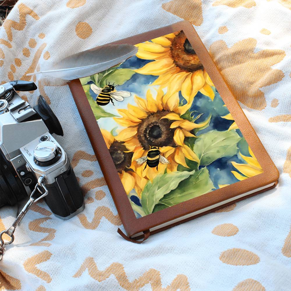 Sunflowers & Bees Journal cover