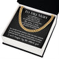 To My man I can't Imagine Life Without You - Message Card with Cuban Chain Link Necklace