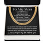 To My man I can't Imagine Life Without You - Message Card with Cuban Chain Link Necklace
