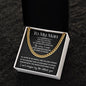To My man I can't Imagine Life Without You - Message Card with Cuban Chain Link Necklace