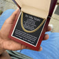 To My man I can't Imagine Life Without You - Message Card with Cuban Chain Link Necklace