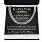 To My man I can't Imagine Life Without You - Message Card with Cuban Chain Link Necklace