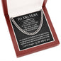 To My man I can't Imagine Life Without You - Message Card with Cuban Chain Link Necklace