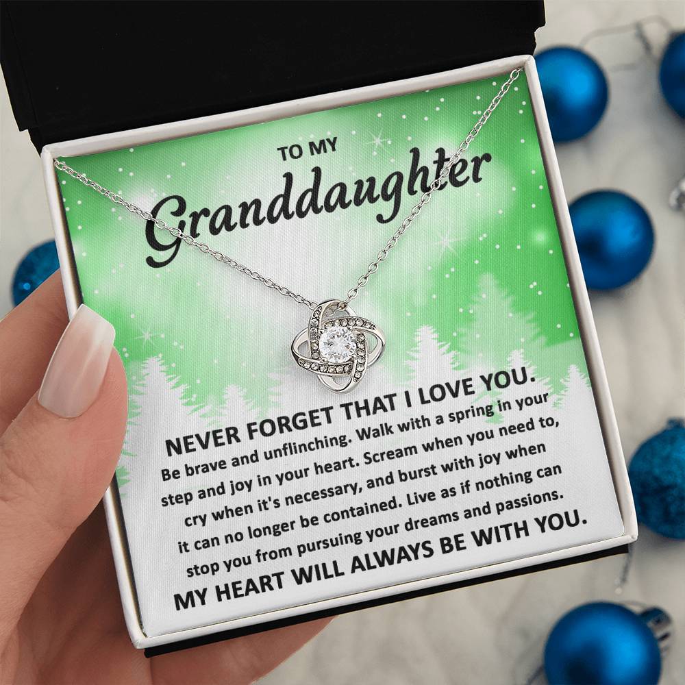 To My Granddaughter Pursuing your Dreams