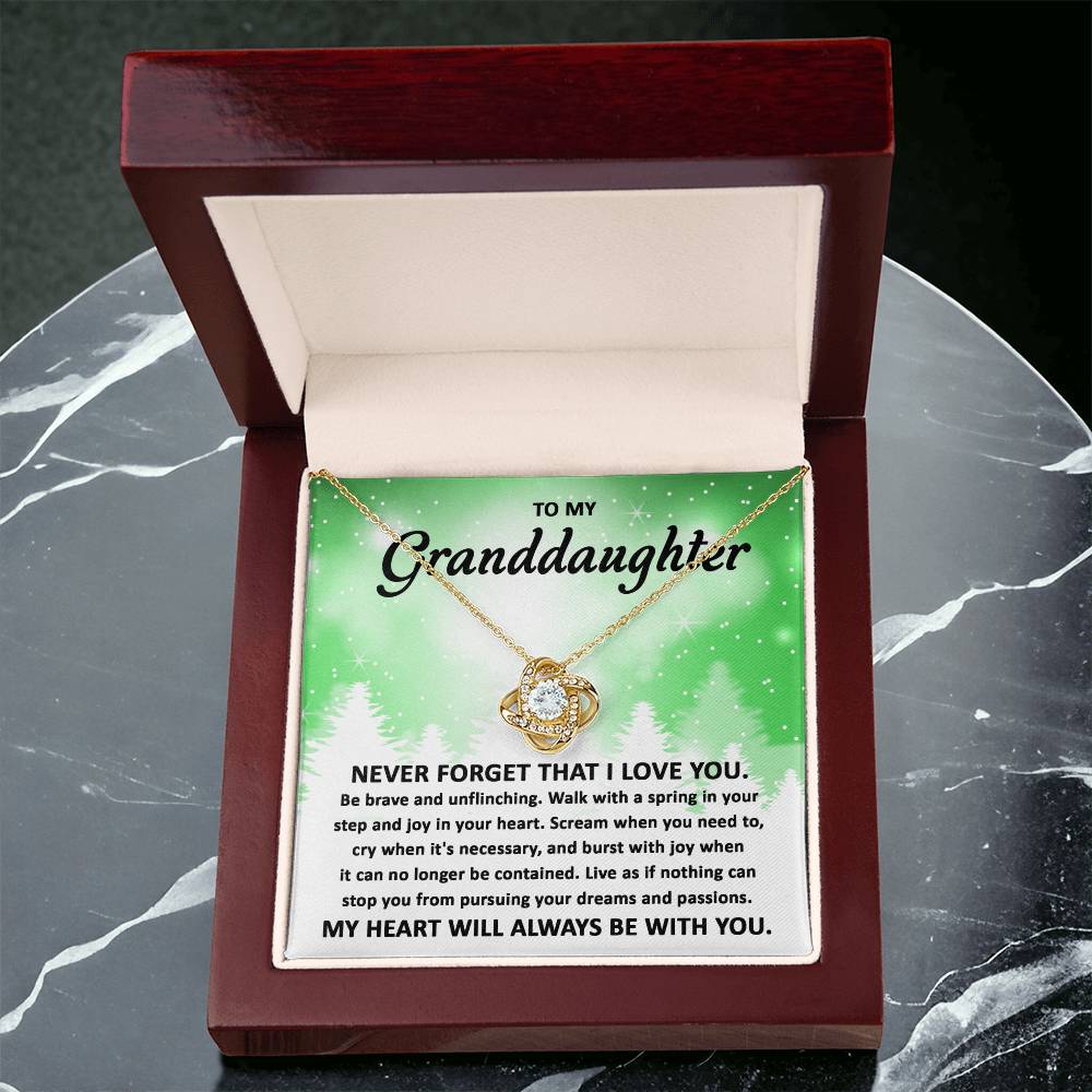 To My Granddaughter Pursuing your Dreams