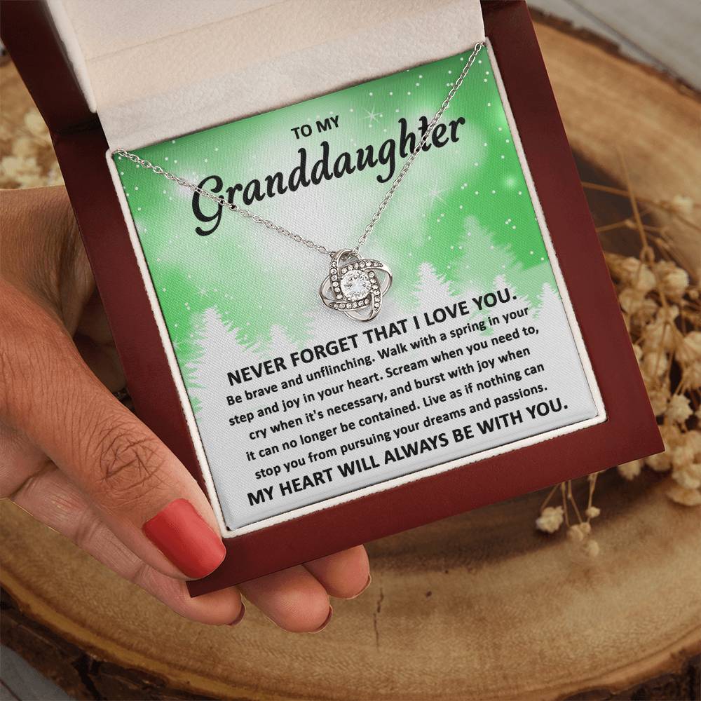 To My Granddaughter Pursuing your Dreams